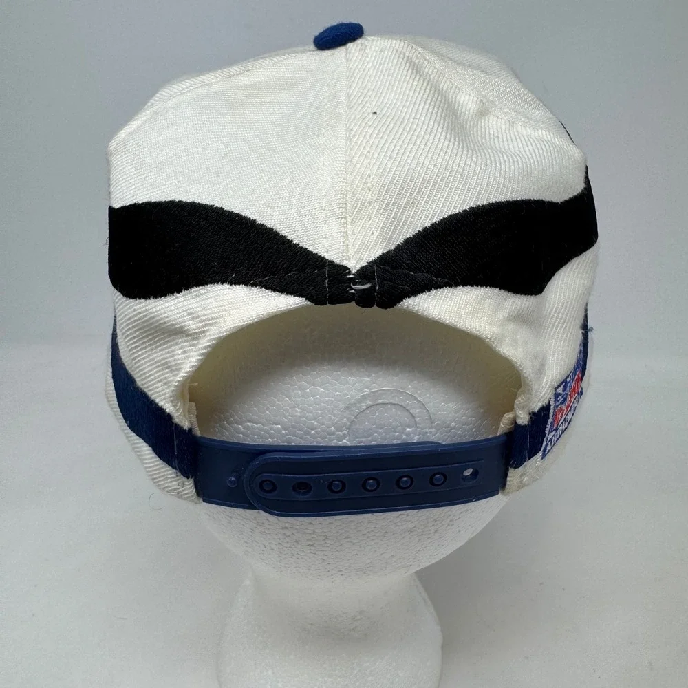 Vintage Dallas Cowboys Apex One NFL Pro Line Wave Snapback Hat Blue White Star